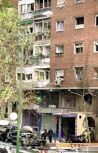 Uno de los edificios afectados de la calle de Cardenal Silceo.