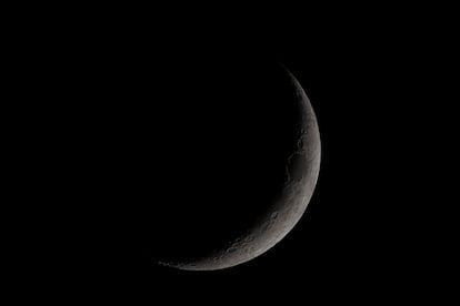 Luna creciente.