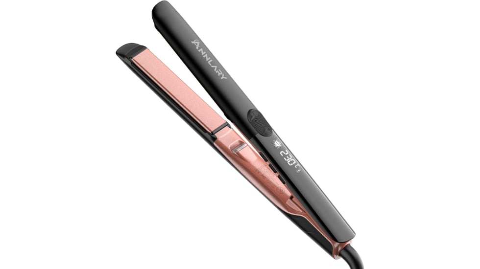 Esta plancha para el pelo cuenta con placas de cerámica.