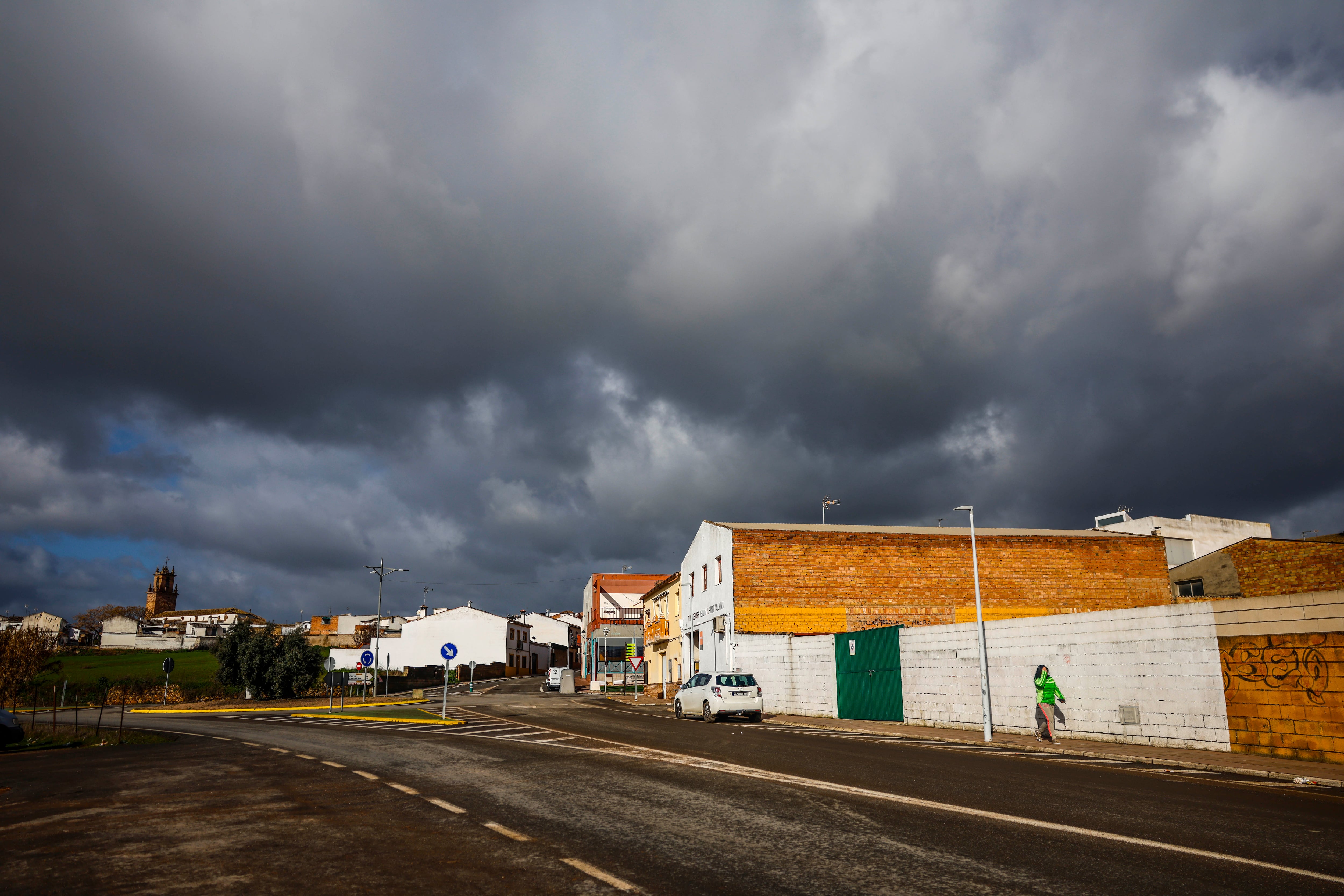 Una calle de Adamuz, este jueves.