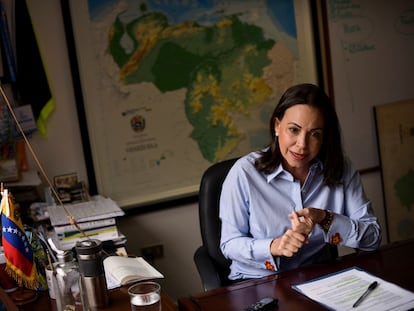 La dirigente opositora venezolana María Corina Machado, el pasado mes de enero.