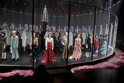 El desfile de Gucci durante la semana de la moda de Milán, el pasado febrero.