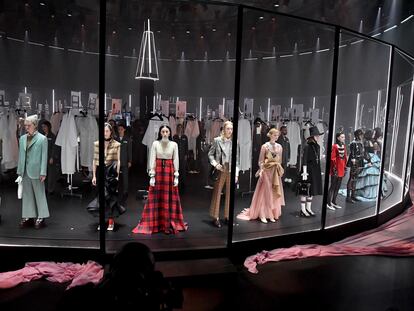 El desfile de Gucci durante la semana de la moda de Milán, el pasado febrero.