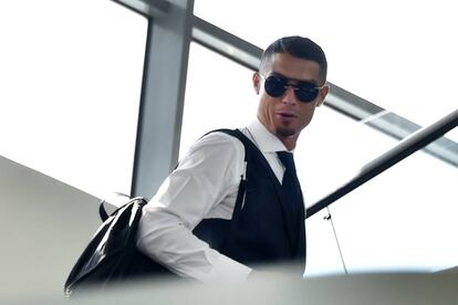 Cristiano Ronaldo in Moscow, after Portugal crashed out of the World Cup.