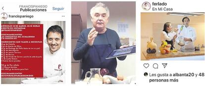 Francis Paniego, Ferran Adrià, Fernando Sáenz y Angelines González.