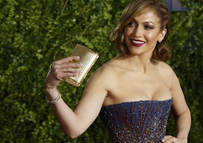 Jennifer Lopez, a su llegada a la gala.