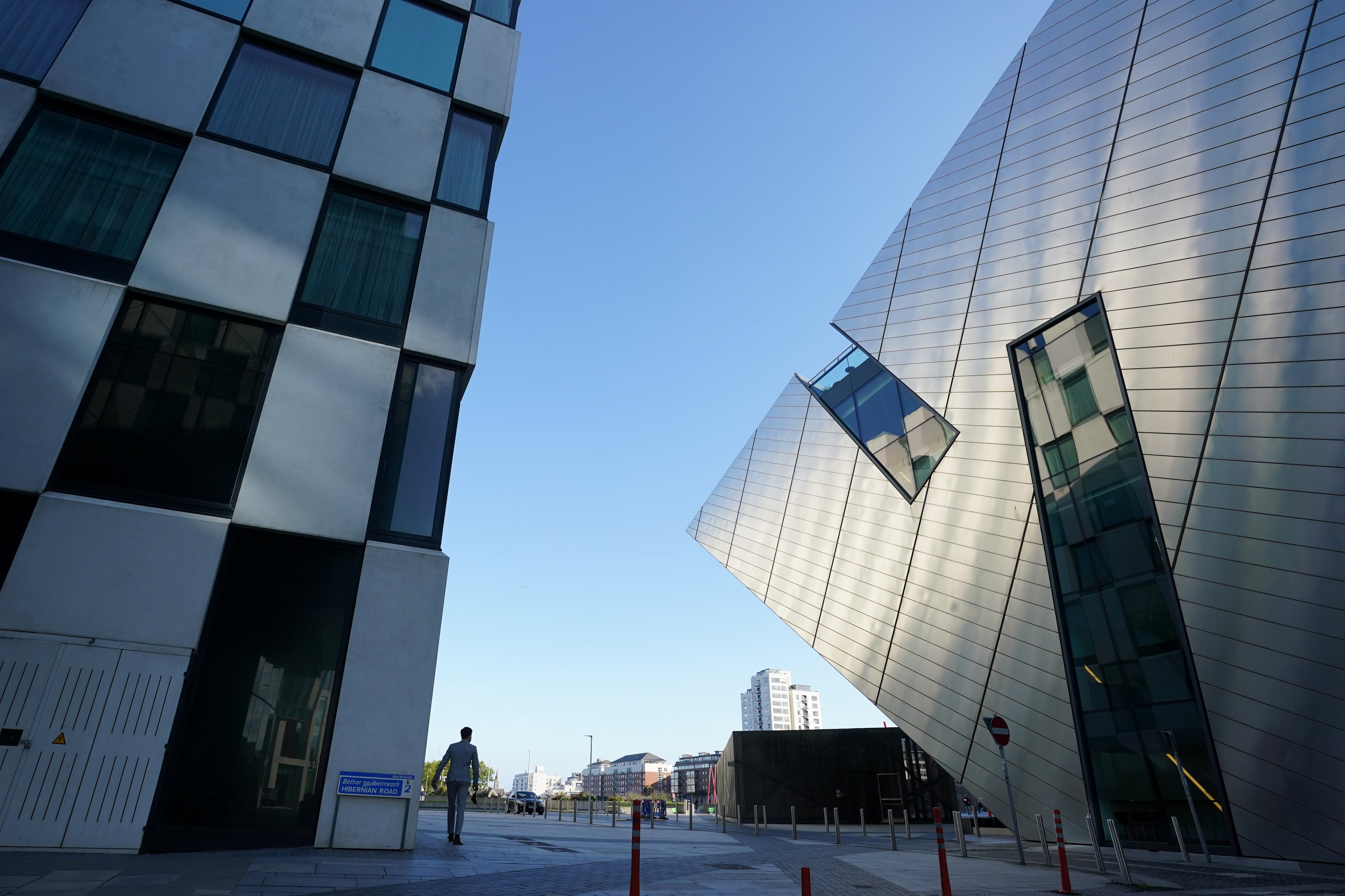 Docklands, el centro financiero de Dublín, en 2020.