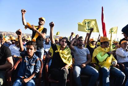 Hezbolá celebra el décimo aniversario de la guerra que libró contra Israel en julio de 2006.