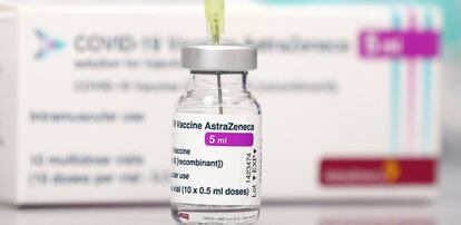 Vial de la vacuna de AstraZeneca 