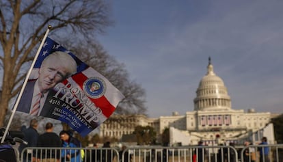 O Capit&oacute;lio, em Washington, onde Donald Trump toma posse nesta sexta-feira como presidente dos EUA. 