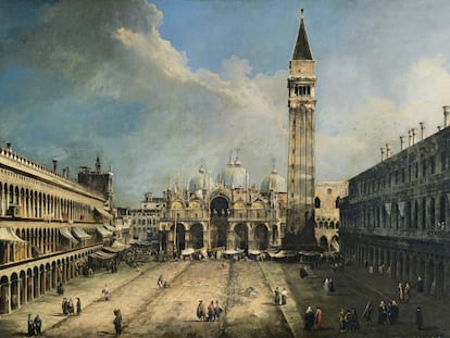 'La plaza de San Marcos en Venecia', de Canaletto (1723-24).