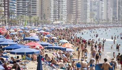 Una de las playas de Benidorm. 