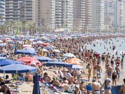 Una de las playas de Benidorm. 