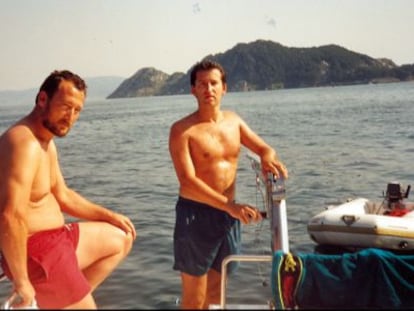 Marcial Dorado junto al presidente de la Xunta de Galicia, Alberto Núñez Feijóo.