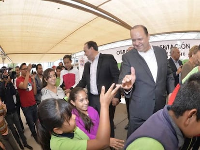 El exgobernador C&eacute;sar Duarte en un evento.