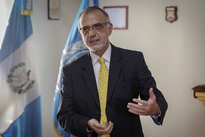 Iván Velásquez durante una entrevista en 2017 en Ciudad de Guatemala, cuando era jefe de la Comisión Internacional contra la Impunidad (CICIG).