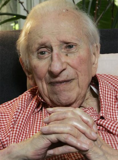 Terkel, en una fotografía de 2007 tomada en su residencia de Chicago