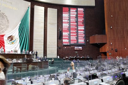 Pleno de la Cámara de Diputados, en Ciudad de México.