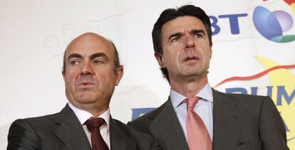 Luis de Guindos y José Manuel Soria
