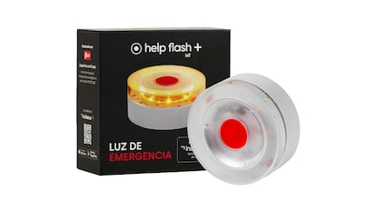 Baliza V16 sobre fondo blanco.