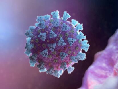 Imagen por computador de un betacoronavirus, de Nexu Science Communication y el Trinity College (Dublín). reuters