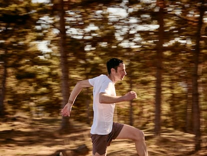 Kilian Jornet, en carrera en los Pirineos.