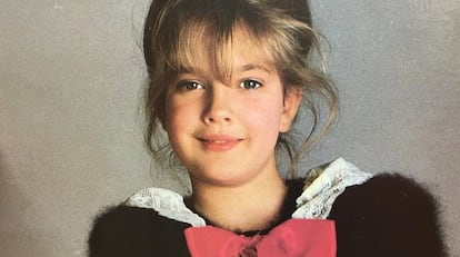 La actriz Drew Barrymore cuando era una niña.