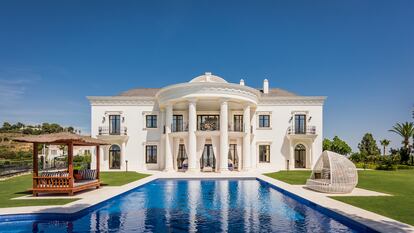 Recreación de una vivienda de lujo en Marbella.