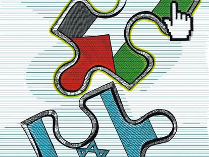 <b>Ilustración: el conflicto palestino-israelí</b>