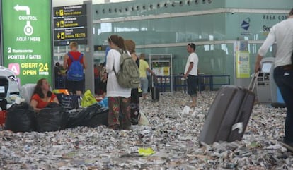 La Terminal 1 del aeropuerto de El Prat este miércoles.