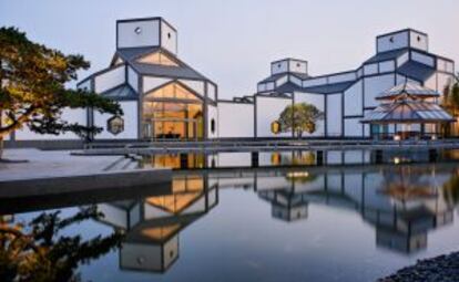 Vista del Suzhou Museum, proyectado por el arquitecto Ieoh Ming Pei.