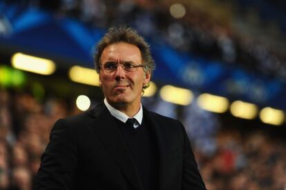 Laurent Blanc durante el encuentro. 