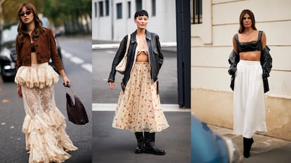 Imágenes de street style con la falda boho del momento.