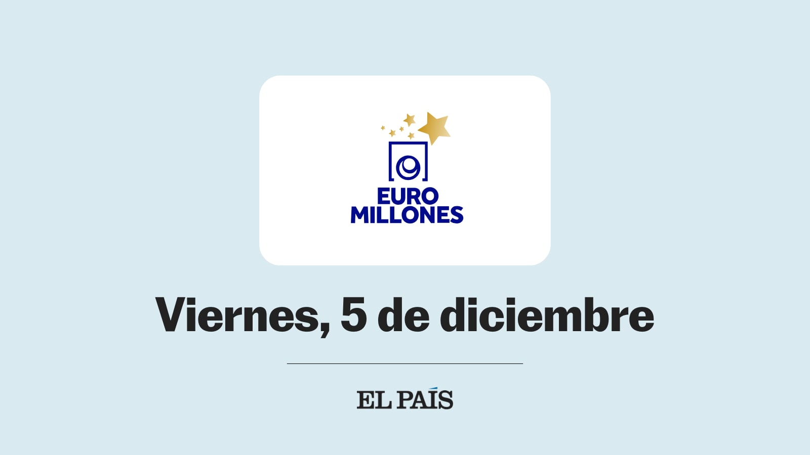 Euromillones: sorteo del viernes 5 de diciembre