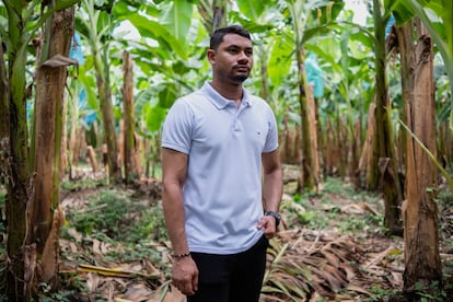 Jhon Lara, hermano de Wanda Lara, en su casa de Riofrío, Zona Bananera, Magdalena, el 19 de agosto de 2023.