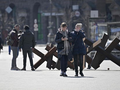 Ambiente en el centro de Kiev, Ucrania, el pasado 15 de abril.