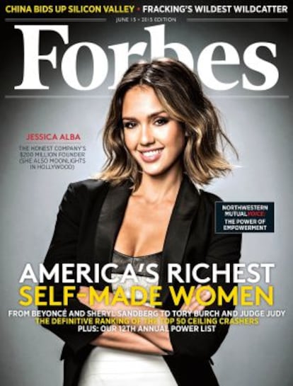 Jessica Alba en la portada de 'Forbes'