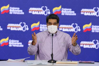 El mandatario venezolano, Nicolás Maduro, durante una conferencia de prensa el pasado 14 de mayo.