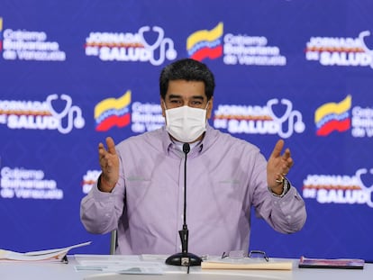 El mandatario venezolano, Nicolás Maduro, durante una conferencia de prensa el pasado 14 de mayo.