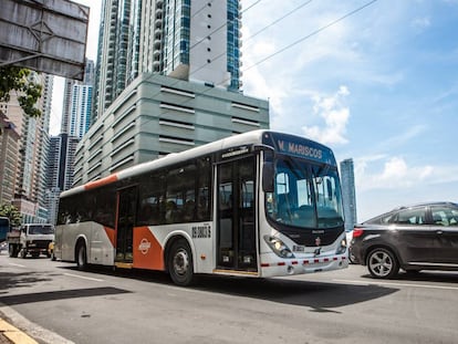 Un autob&uacute;s en Ciudad de Panam&aacute;.