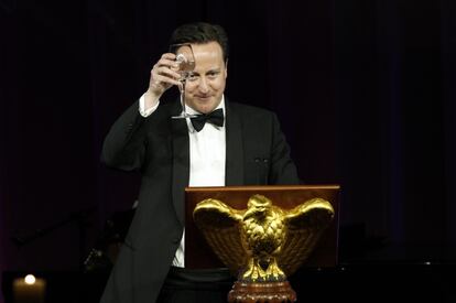 David Cameron ha hecho el brindis en la cena de gala organizada en la Casa Blanca en su honor.