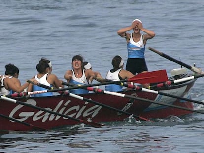 La trainera gallega, gana la Bandera de la Concha