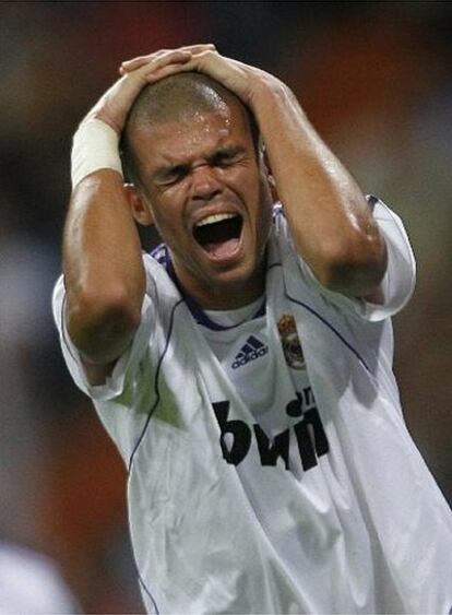 Pepe, durante el partido ante el Sevilla