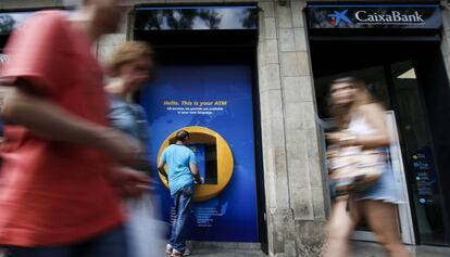 Imatge d&#039;arxiu d&#039;una sucursal de CaixaBank. 