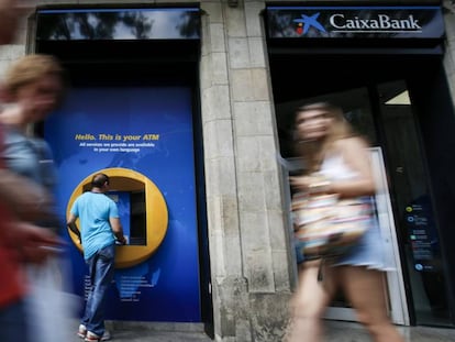 Imatge d&#039;arxiu d&#039;una sucursal de CaixaBank. 