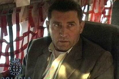 Gotovina, en el avión militar que le condujo ayer desde Getafe a Rotterdam.