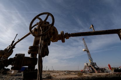 Instalación petrolera en Kazajistán