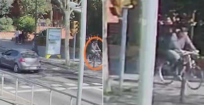 El ciclista que atropelló a un menor.
