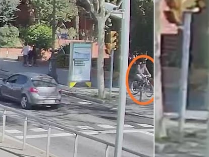 El ciclista que atropelló a un menor.