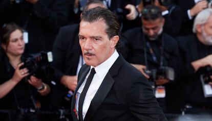 Antonio Banderas este martes en el Festival de Cannes.